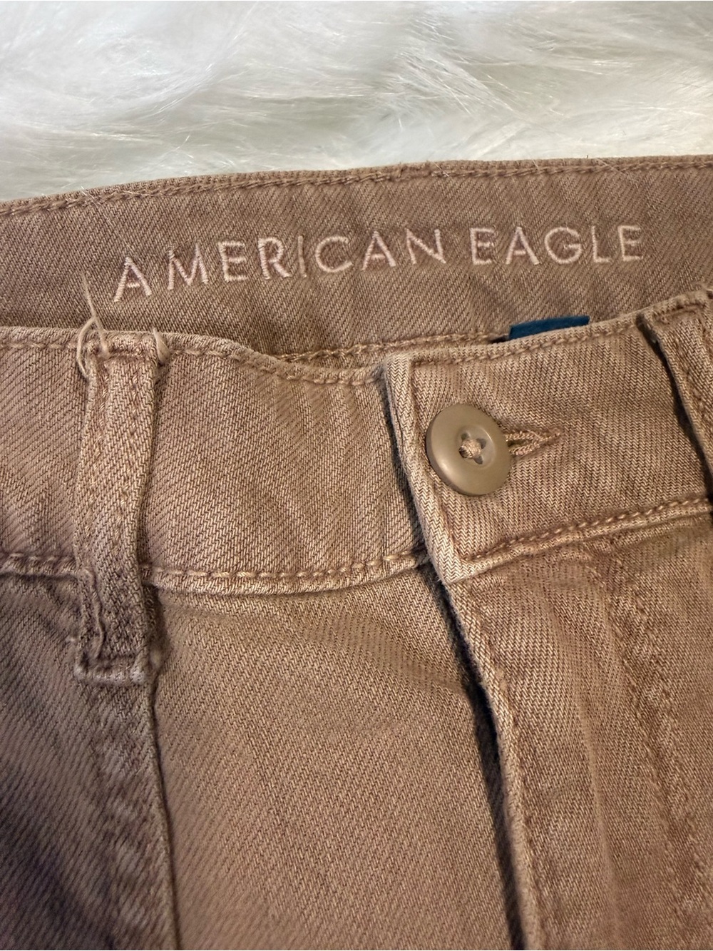 American Eagle Outfitters Women's Brown Wide-Leg Flare Jeans - Picture 3 of 5